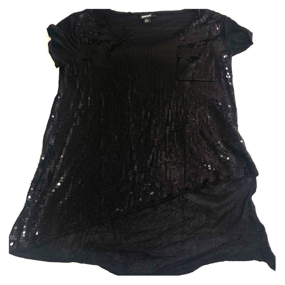 DKNY sequin tunic top size L